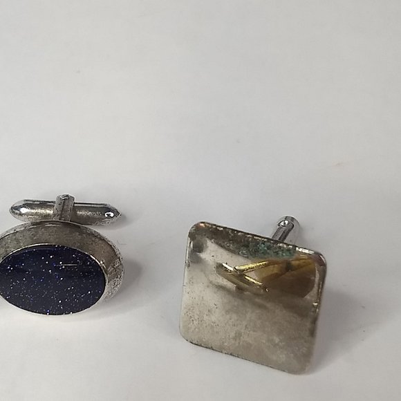 Cuff Links Singles & Tie Clip Lot Some Marked Hickox Swank 3 Pairs 10 Singles - Picture 9 of 11